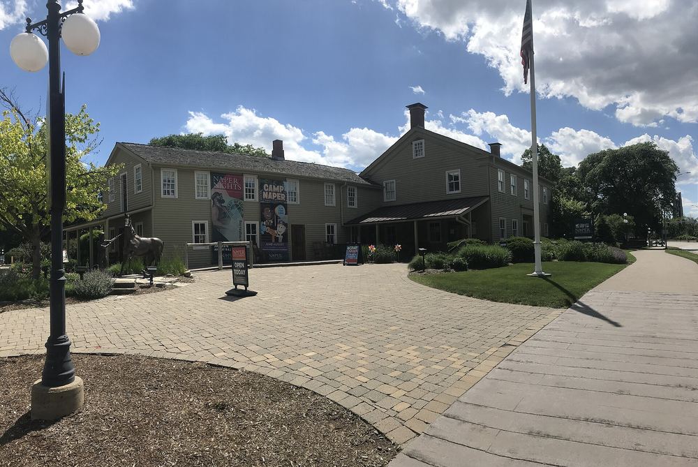 Entrance to Naper Settlement, Naperville's outdoor living-history museum